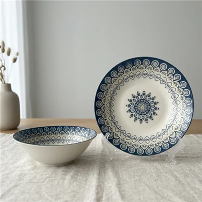 Bol de salată din ceramică cu capacitate mare