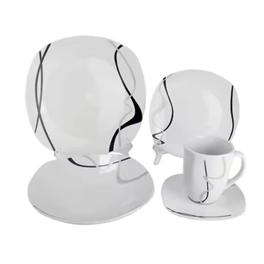 Set de veselă din ceramică simplu și popular